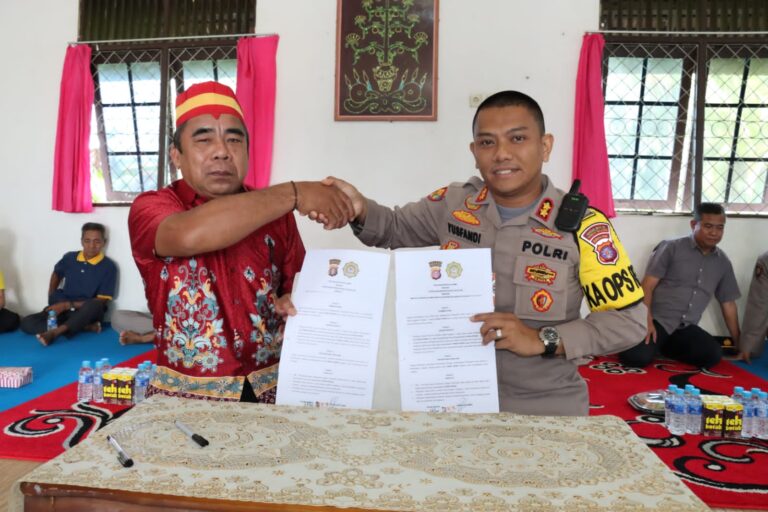 Kapolres Barsel Gelar Tatap Muka Bersama Majelis Hindu Kaharingan Sekaligus Penandatanganan MOU