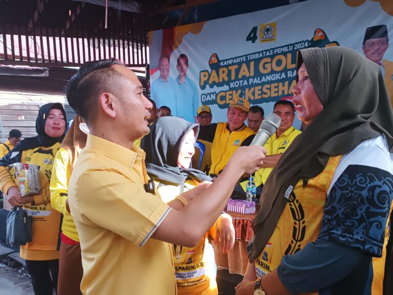 DPD Golkar Palangka Raya Gelar Kampanye Terbatas di Jalan Rindang Banua
