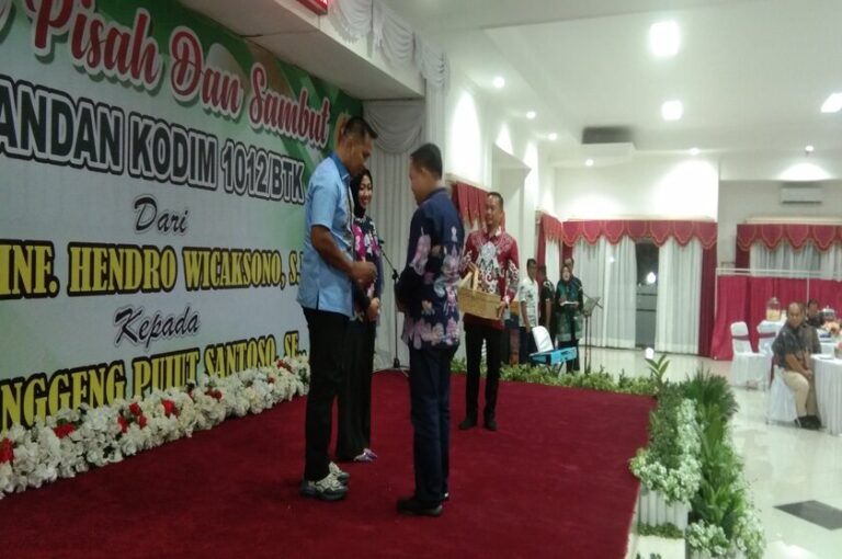 Pj. Bupati Barsel Gelar Pisah Sambut Dandim 1012/Btk