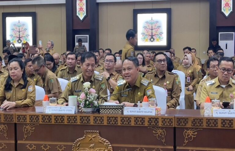 PJ Bupati Barsel Ikuti Rakor Pemberantasan Korupsi Terintegrasi Se Kalteng