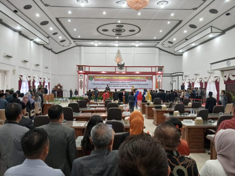 25 Anggota DPRD Barsel Periode 2024-2029 Resmi Dilantik, 12 Wajah Baru Siap Mengemban Tugas
