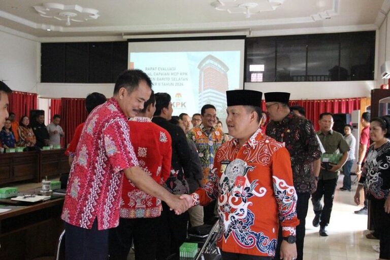 Pj Bupati Barito Selatan Pimpin Rapat Evaluasi MCP Pencegahan Korupsi