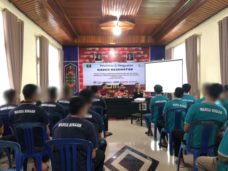 Warga Binaan Lapas Sampit Dibekali Pengetahuan Kesehatan