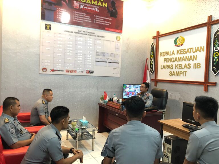 Kalapas Sampit Tekankan Profesionalisme Jajaran Pengamanan Lapas