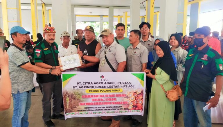 CAA Group Salurkan Bantuan Kemanusiaan untuk Korban Banjir di Palangka Raya