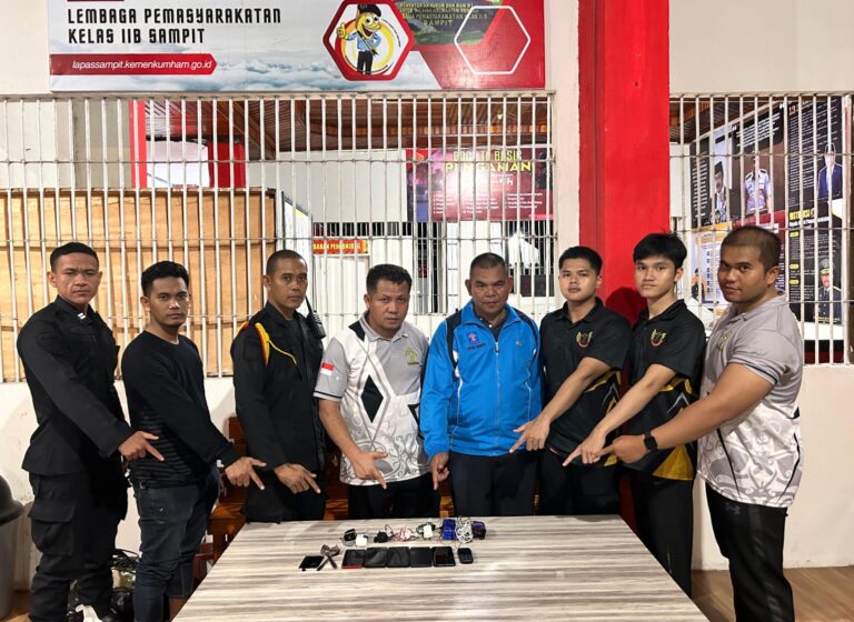 Lapas Sampit Intensifkan Razia, Wujudkan Lapas Bebas Gangguan