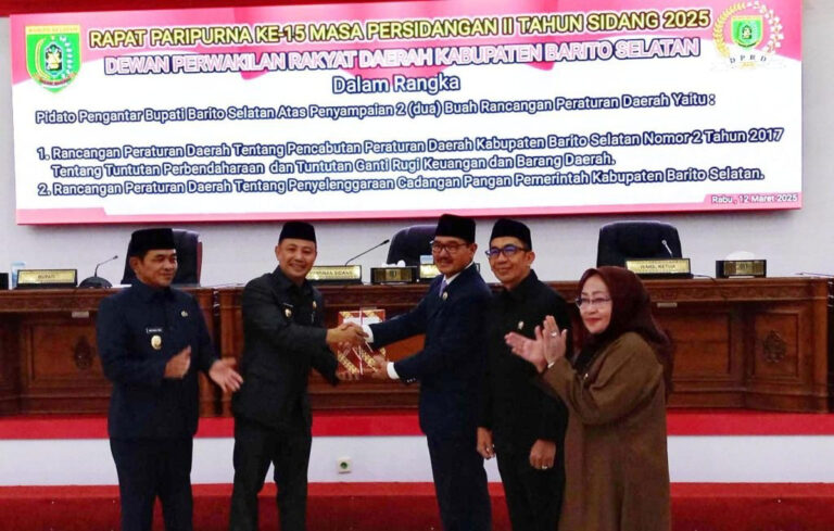 DPRD Barsel Gelar Rapat Paripurna ke-15, Bahas Dua Raperda Strategis