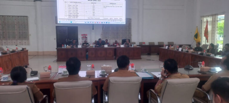 Susun Agenda April, Ketua DPRD Barsel Pimpin Rapat Bammus