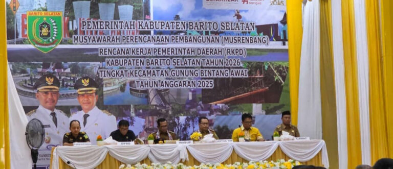 Anggota DPRD Barsel Hermanes Hadiri Musrenbang Kecamatan Gunung Bintang Awai