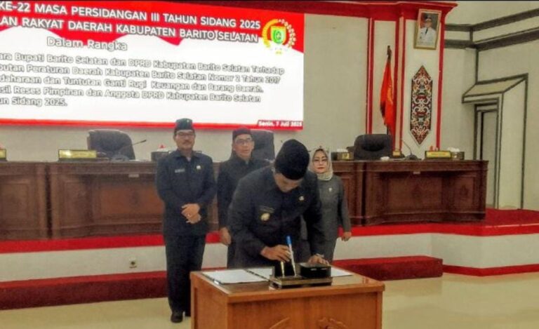 DPRD Barsel Sahkan Pencabutan Perda TGR 2017, Pemkab Siapkan Aturan Baru