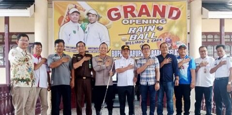 Rain Ball Billiard and Cafe Diresmikan, DPRD Barsel Dorong Potensi Atlet dan Ekonomi Kreatif