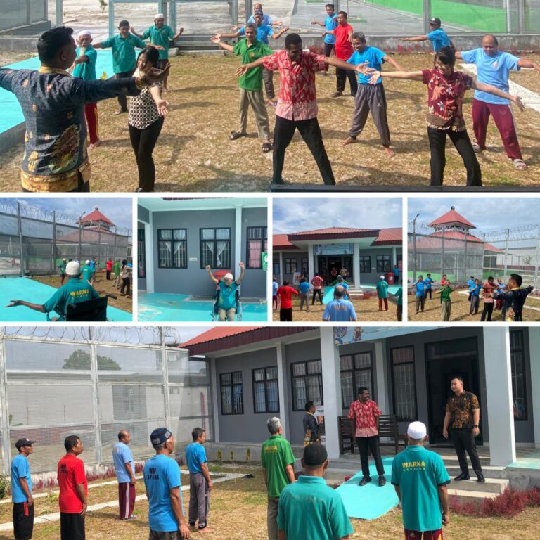 Lapas Palangka Raya Gelar Senam Lansia bagi Warga Binaan Usia Lanjut