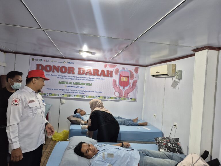 Peduli Kemanusiaan, PT MUTU Gelar Donor Darah Peringati Bulan K3 Nasional di Buntok