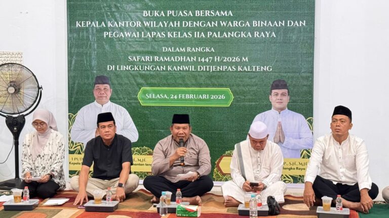 Jalin Silaturahmi dan Kebersamaan, Lapas Palangka Raya Sambut Safari Ramadan Kanwil Ditjenpas Kalteng