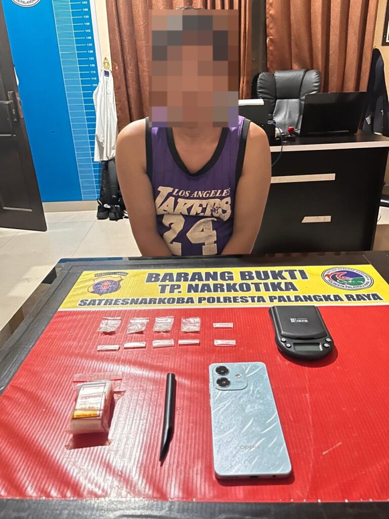 Diduga Edarkan Sabu, Pria 31 Tahun Diamankan Satresnarkoba Polresta Palangka Raya