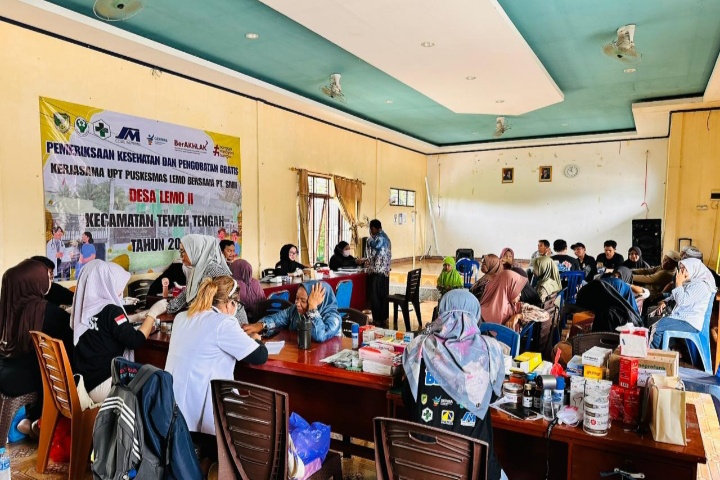 SMM Hadirkan Layanan Kesehatan Gratis, 180 Warga Lemo II Terlayani
