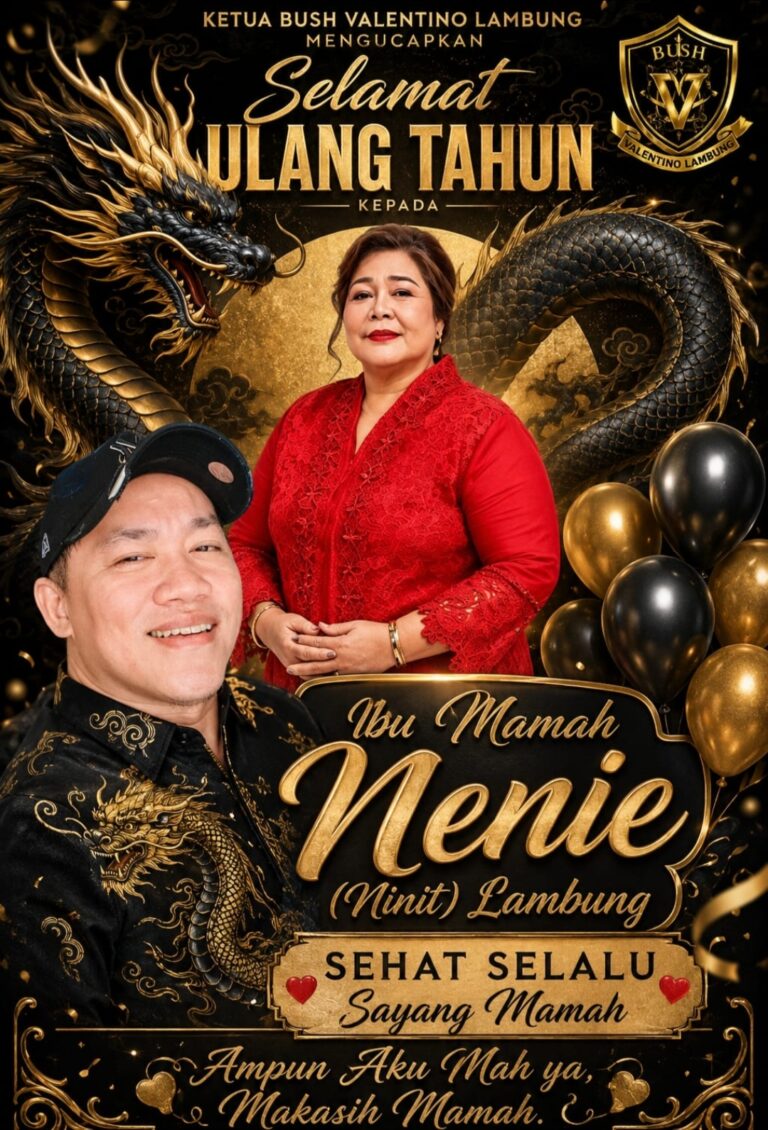 Bush Valentino Apresiasi Kiprah Nenie Lambung di Momen Ulang Tahun
